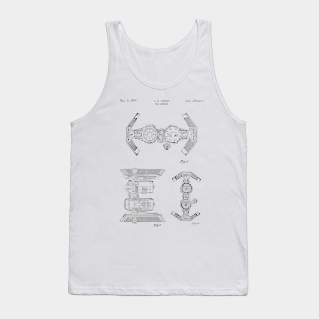 Tie Bomber (black) Tank Top by Big Term Designs